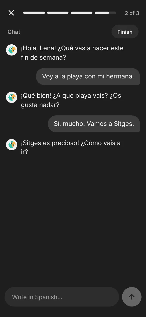 Uma conversa em espanhol com Parlito sobre os planos para o fim de semana